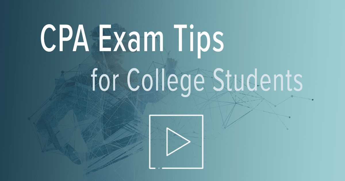 Video: CPA Exam tips for college students