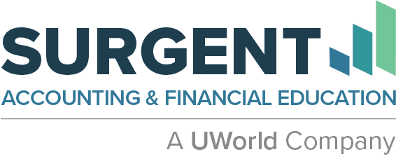 Surgent Accounting & Financial Education, a UWorld company logo